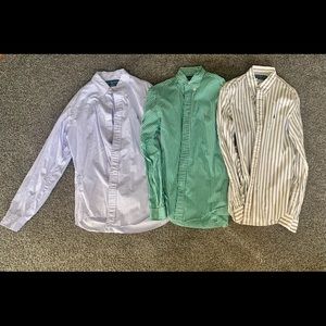 Lot of 3 Ralph Lauren Men’s Dress Shirts